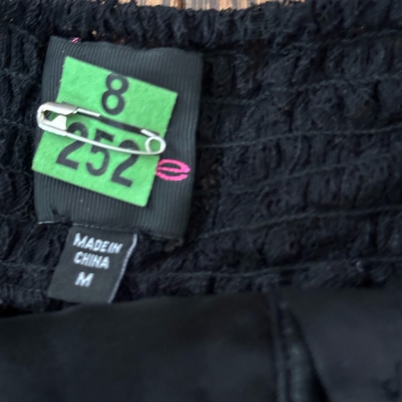 bebe Black Ruffled Halter Top - Picture 4 of 4